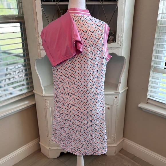 NWT Pink Heart Sleeveless Athletic Dress with Shorts Size L - Picture 2 of 7